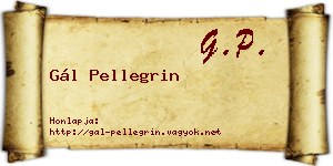 Gál Pellegrin névjegykártya